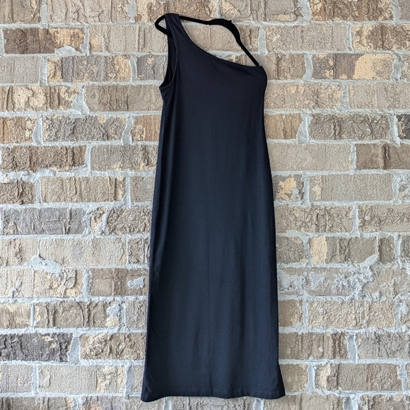 Seafolly One Shoulder Jersey Dress in Black Size 8 - Picture 7 of 7